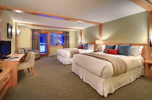 tlh heliskiing rooms, tlh helicopter skiing bedroom