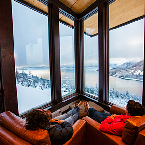 Mica Heli-Ski Lodge movie room