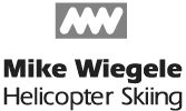 mike wiegele helicopter skiing logo, heli skiing canada