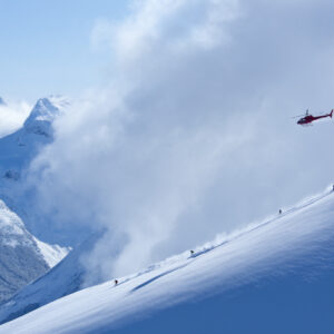 bella coola heli skiing iconic shot 