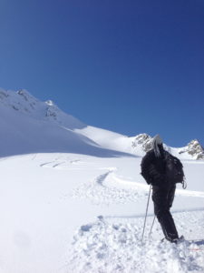 heli skiing Alaska, Brodie Jenner heli-skiing alaska 