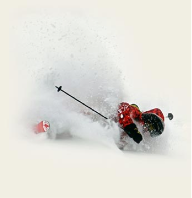 heli skiing Canada fall
