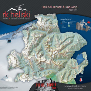 RK Heliskiing Canada Terrain Map, rk heli skiing