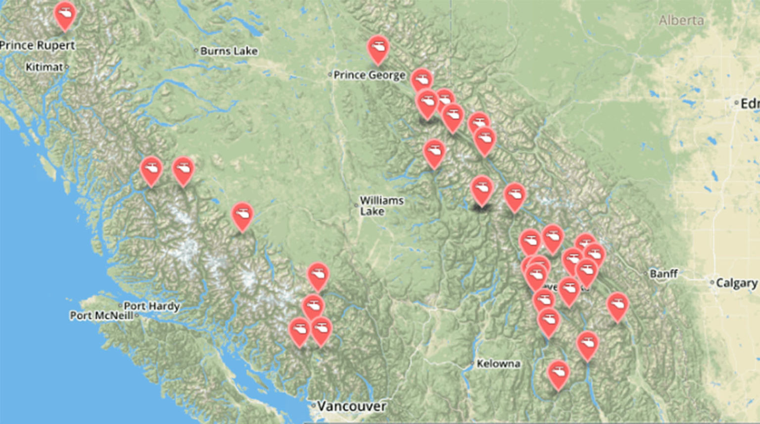 All Heli Skiing Canada Locations & Operators