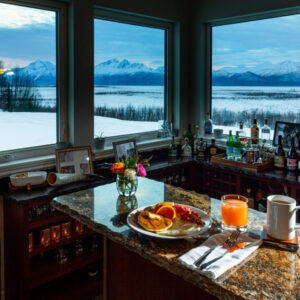 Third Edge Heli Skiing Alaska breakfast