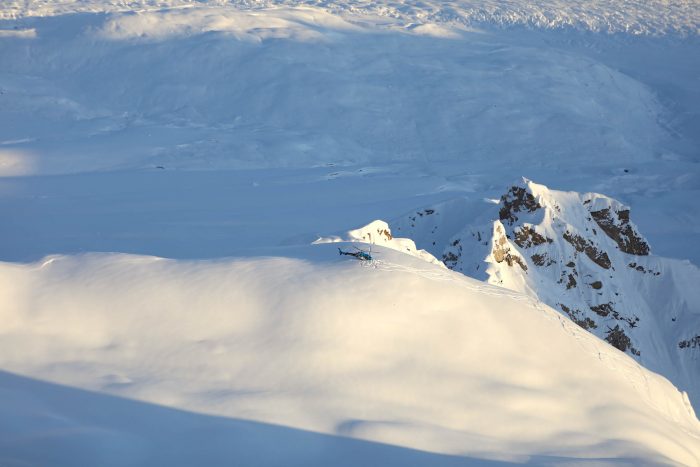 Tordrillo Mountain Lodge, alaska heli-skiing landing zone
